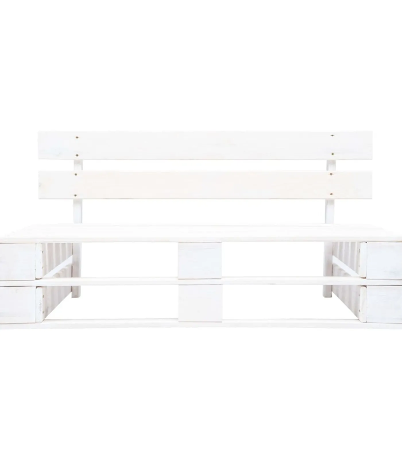 Outlet Tuinbank pallet hout wit Tuinmeubelen