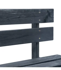 Hot Tuinbank pallet hout zwart Tuinmeubelen