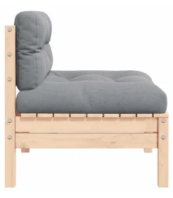 Sale Tuinbank 2-zits met crèmekleurige kussens massief grenenhout Tuinmeubelen