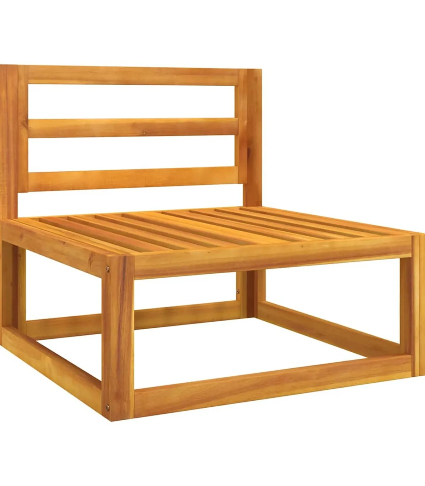 New Tuinmiddenbank met kussens massief acaciahout Tuinmeubelen