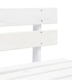 Sale Tuinmiddenbank pallet geïmpregneerd grenenhout wit Tuinmeubelen