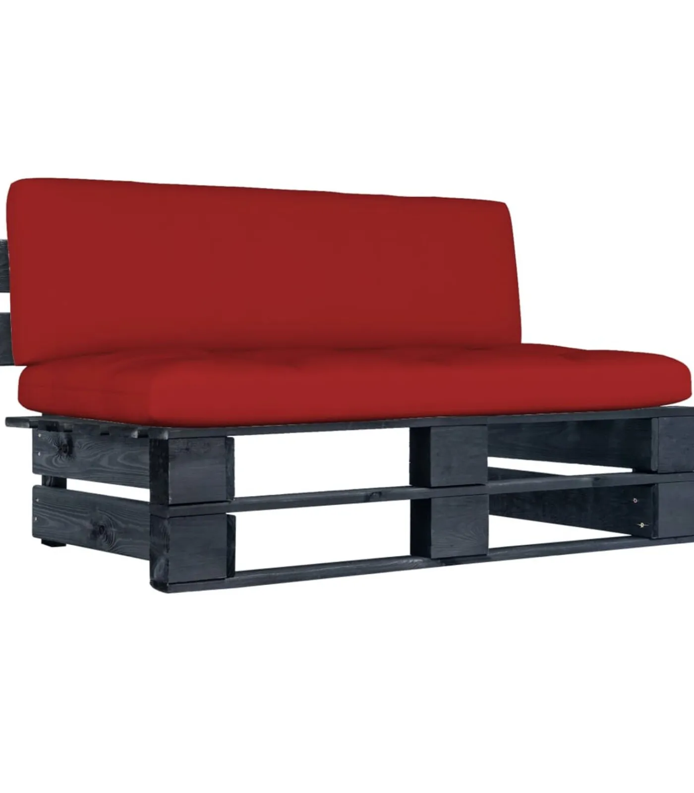 Sale Tuinmiddenbank pallet zwart geïmpregneerd grenenhout Tuinmeubelen