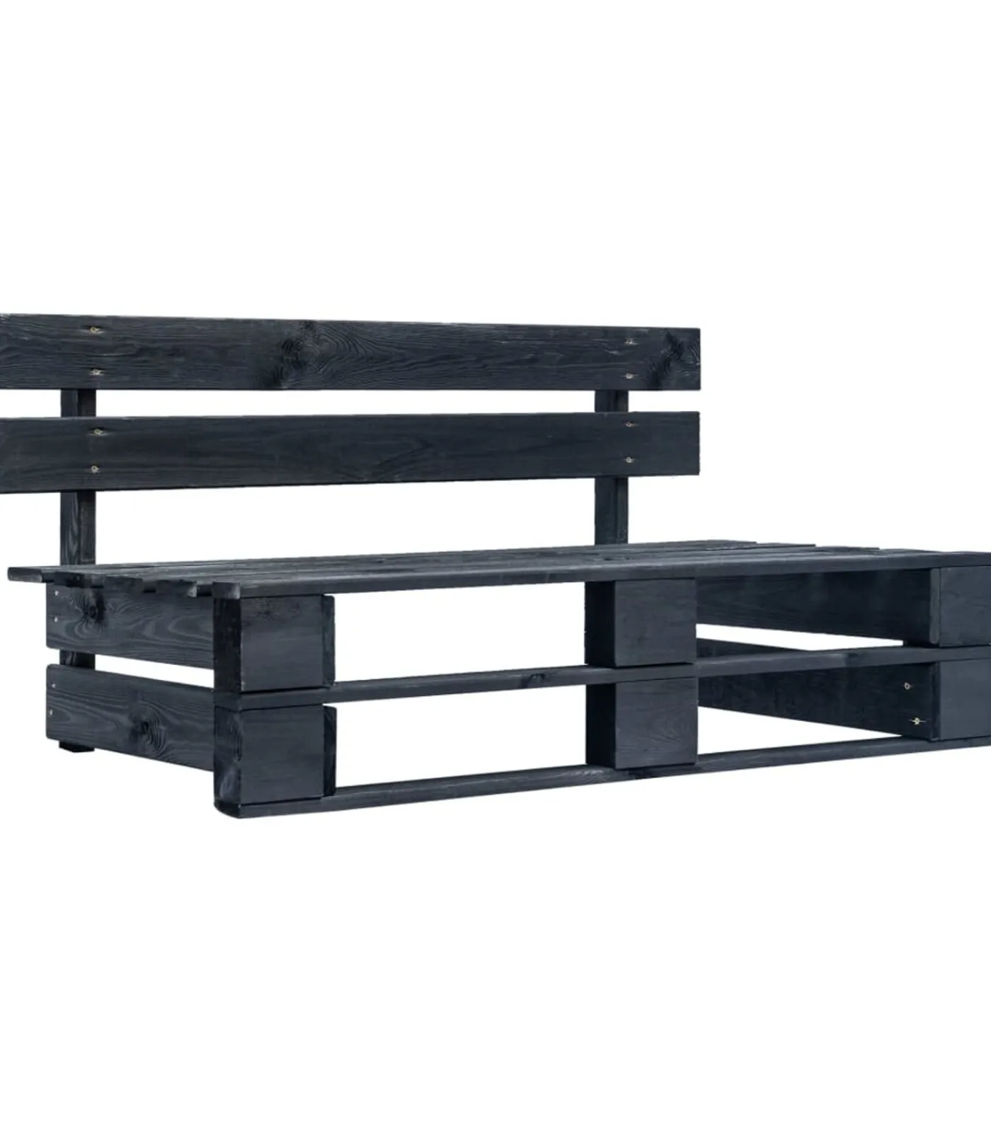 Sale Tuinmiddenbank pallet zwart geïmpregneerd grenenhout Tuinmeubelen