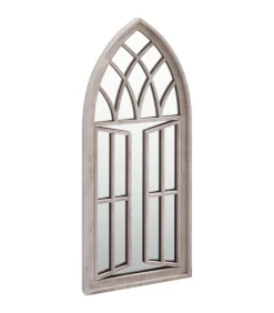 Best Tuinspiegel 70x30 cm ijzer zandkleurig Spiegels