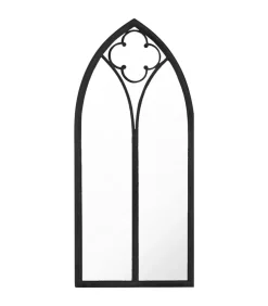 Outlet Tuinspiegel 70x30 cm ijzer zwart Spiegels