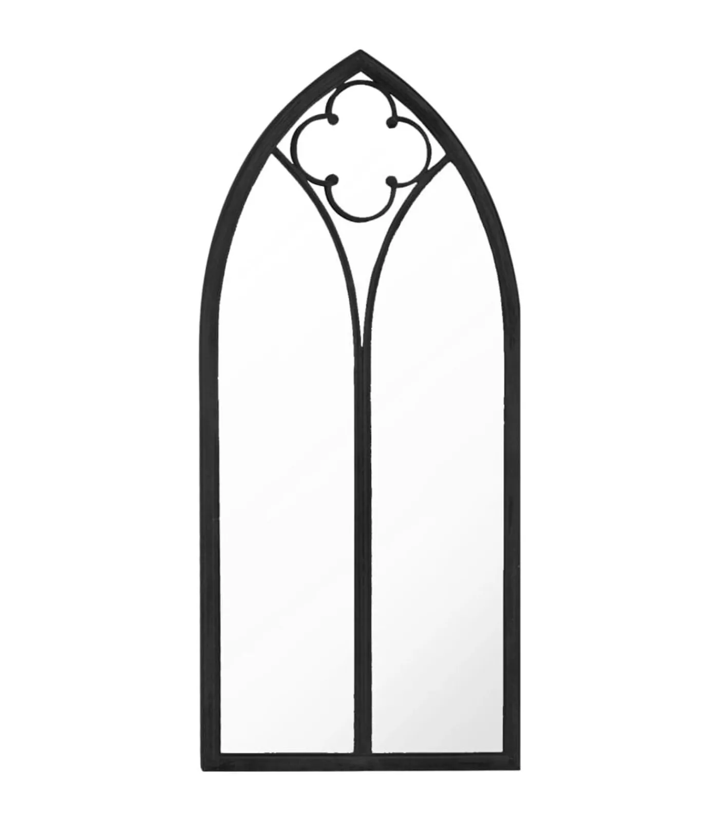 Outlet Tuinspiegel 70x30 cm ijzer zwart Spiegels