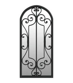 Hot Tuinspiegel 100x45 cm ijzer zwart Spiegels