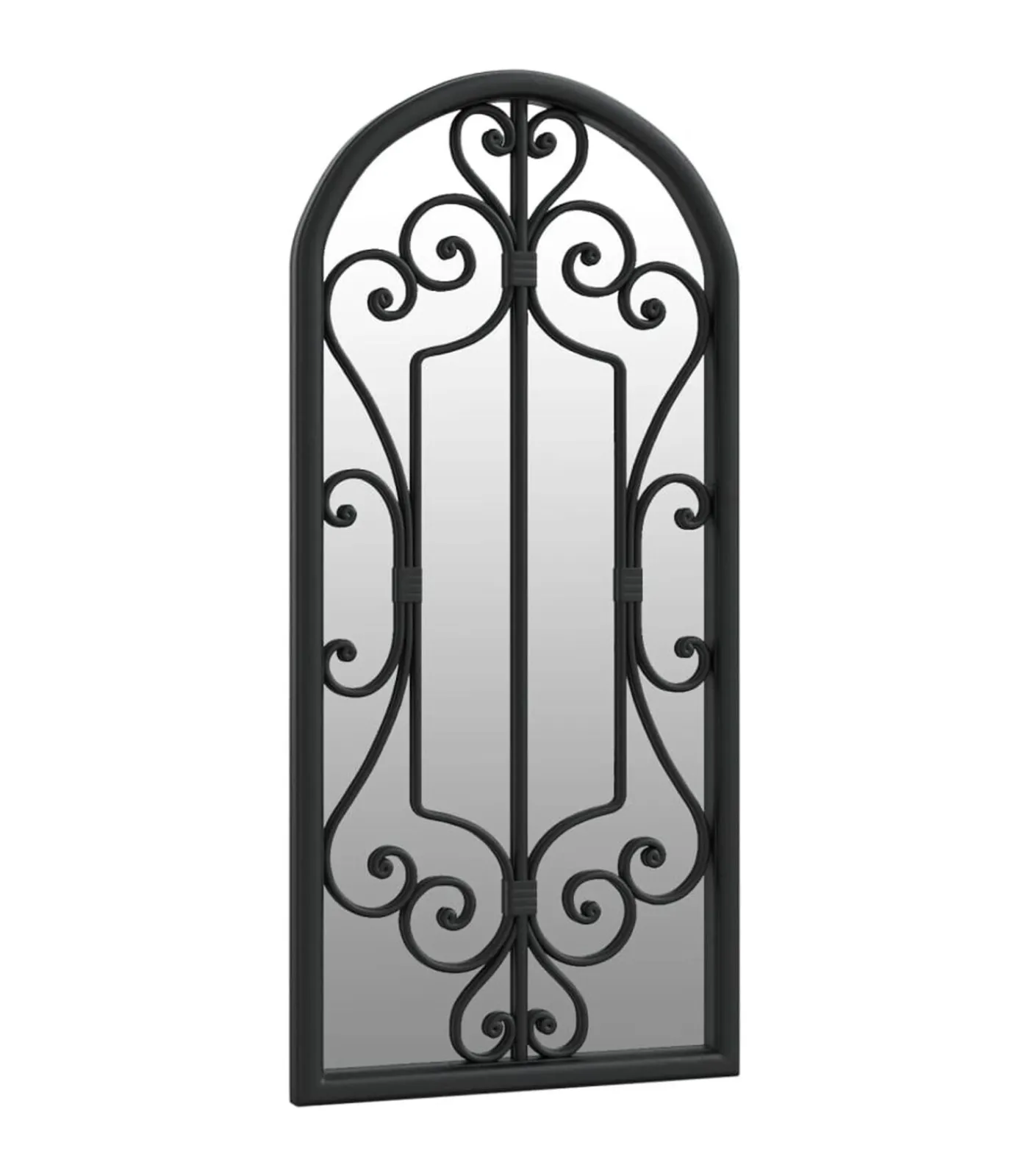 Hot Tuinspiegel 100x45 cm ijzer zwart Spiegels