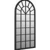 New Tuinspiegel 90x45 cm ijzer zwart Spiegels