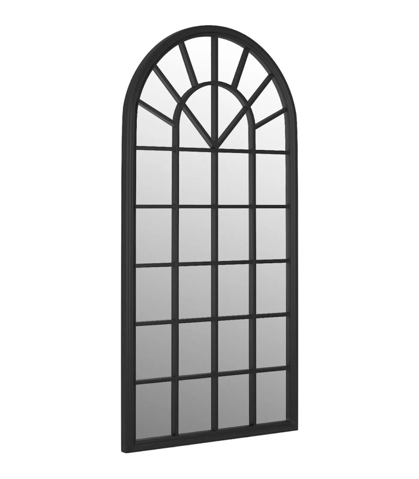 New Tuinspiegel 90x45 cm ijzer zwart Spiegels