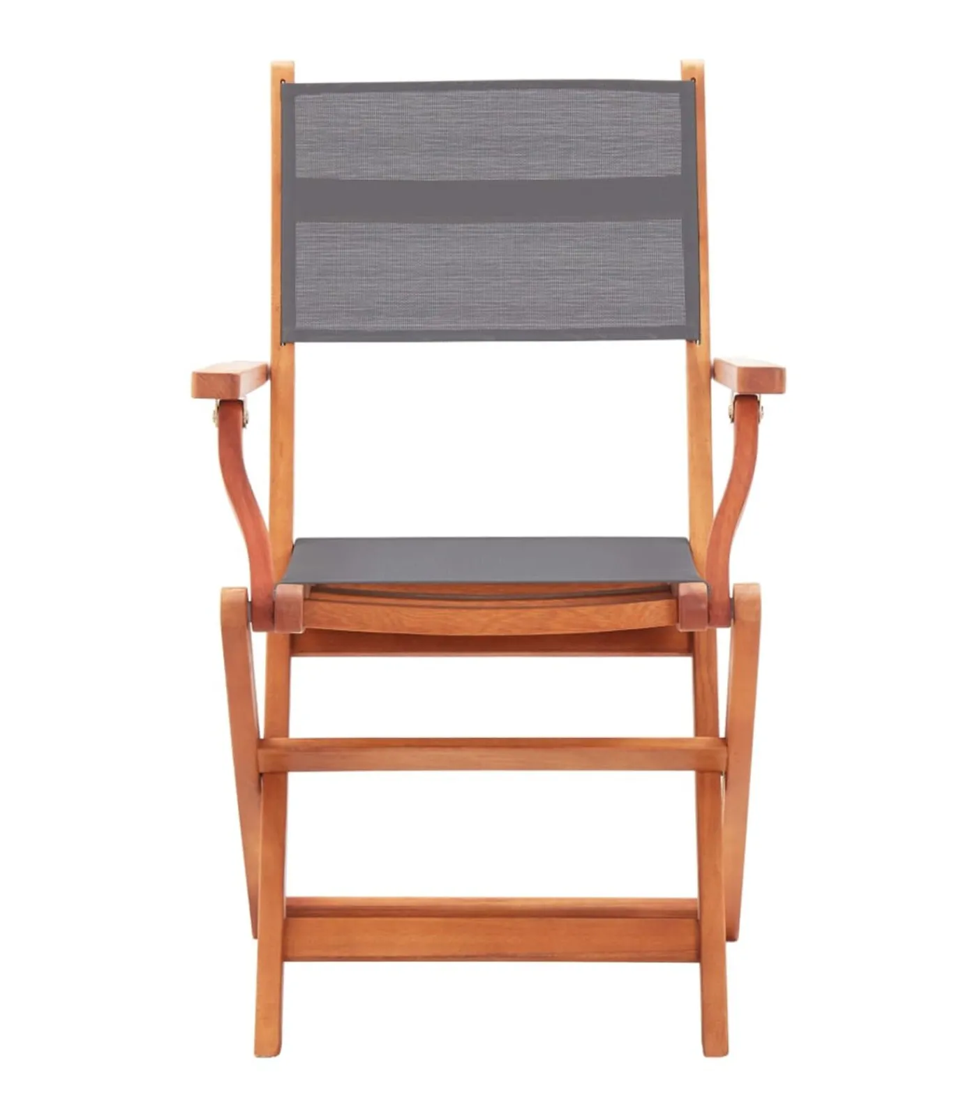 Best Tuinstoelen inklapbaar 2 st eucalyptushout en textileen grijs Tuinmeubelen