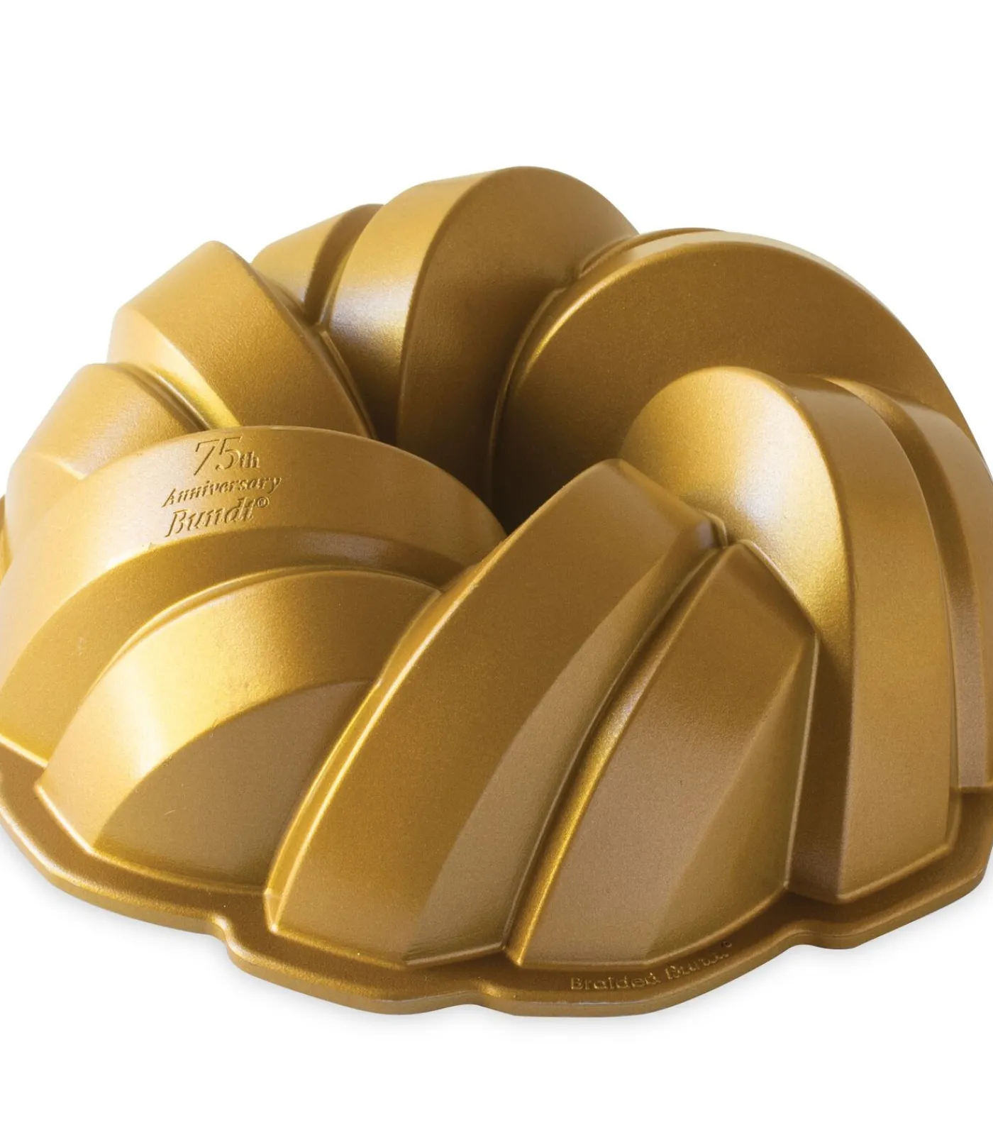 Online Tulband Bakvorm Braided Bundt Goud ø 27 cm / 3.5 liter Bakken