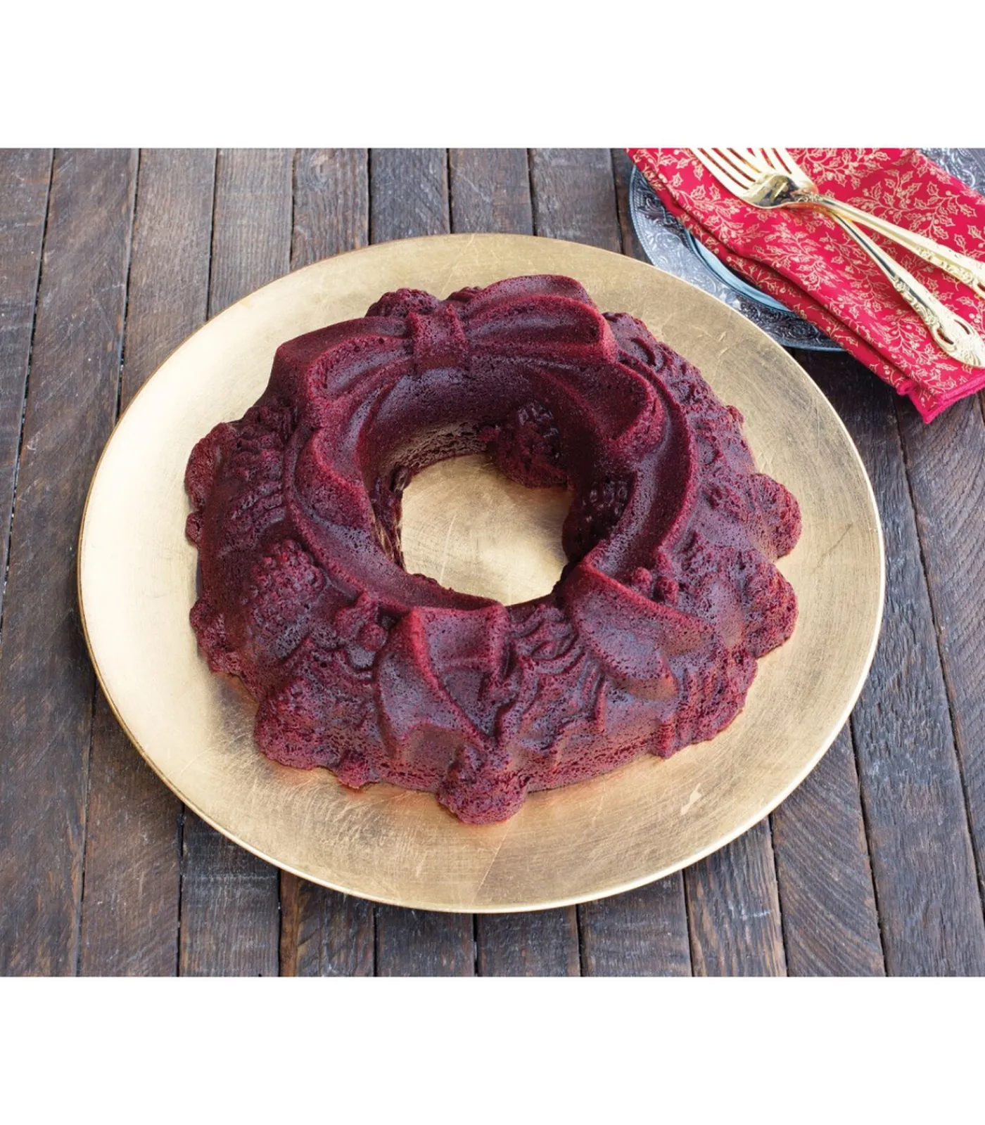 Discount Tulband Bakvorm Holiday Wreath Zilver ø 29 cm / 2.1 liter Bakken