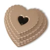 New Tulband Bakvorm Tiered Heart Bundt Koper 27 x 25 cm / 2.8 liter Bakken