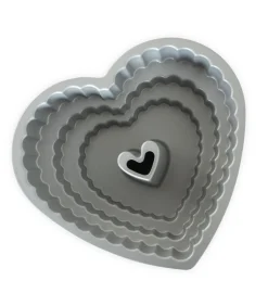 New Tulband Bakvorm Tiered Heart Bundt Koper 27 x 25 cm / 2.8 liter Bakken
