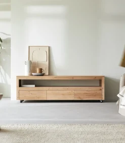 Sale Tv-meubel in massief eikenhout met knoesten 180 Anoa Meubels