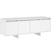 Clearance Tv-meubel 120x30x40,5 cm bewerkt hout wit Meubels