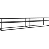 Sale Tv-meubel 220x40x40,5 cm gehard glas zwart Meubels