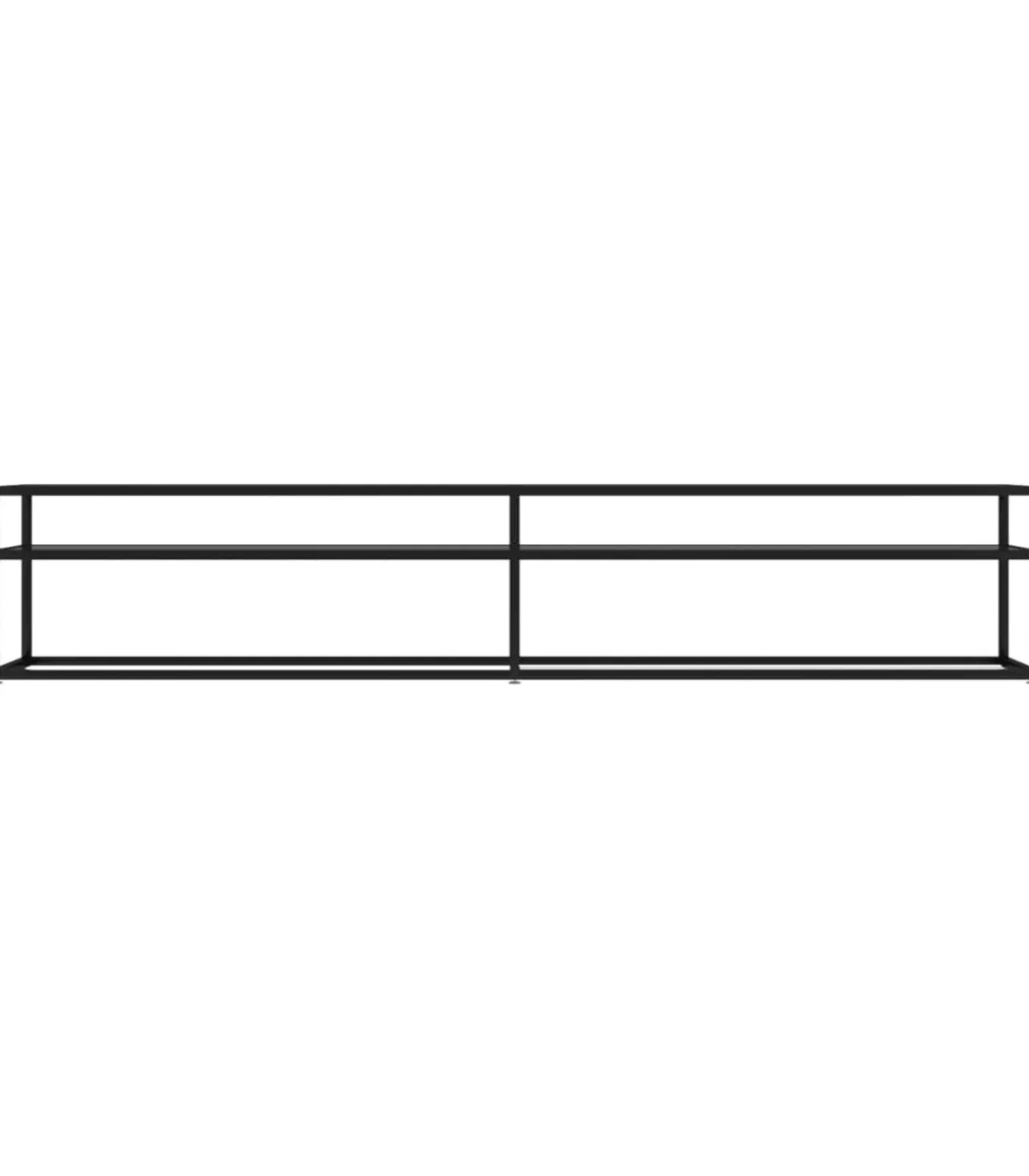 Sale Tv-meubel 220x40x40,5 cm gehard glas zwart Meubels