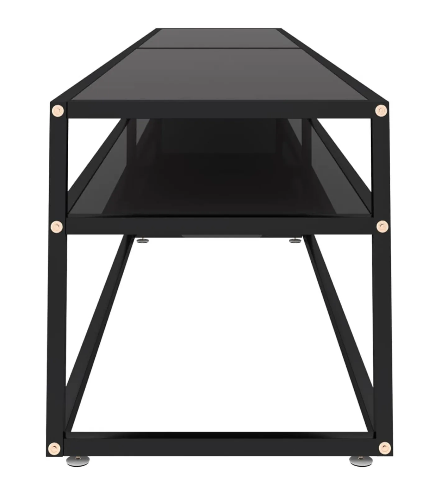 Sale Tv-meubel 220x40x40,5 cm gehard glas zwart Meubels