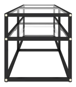 Tv-meubel 140x40x40,5 cm gehard glas transparant Meubels