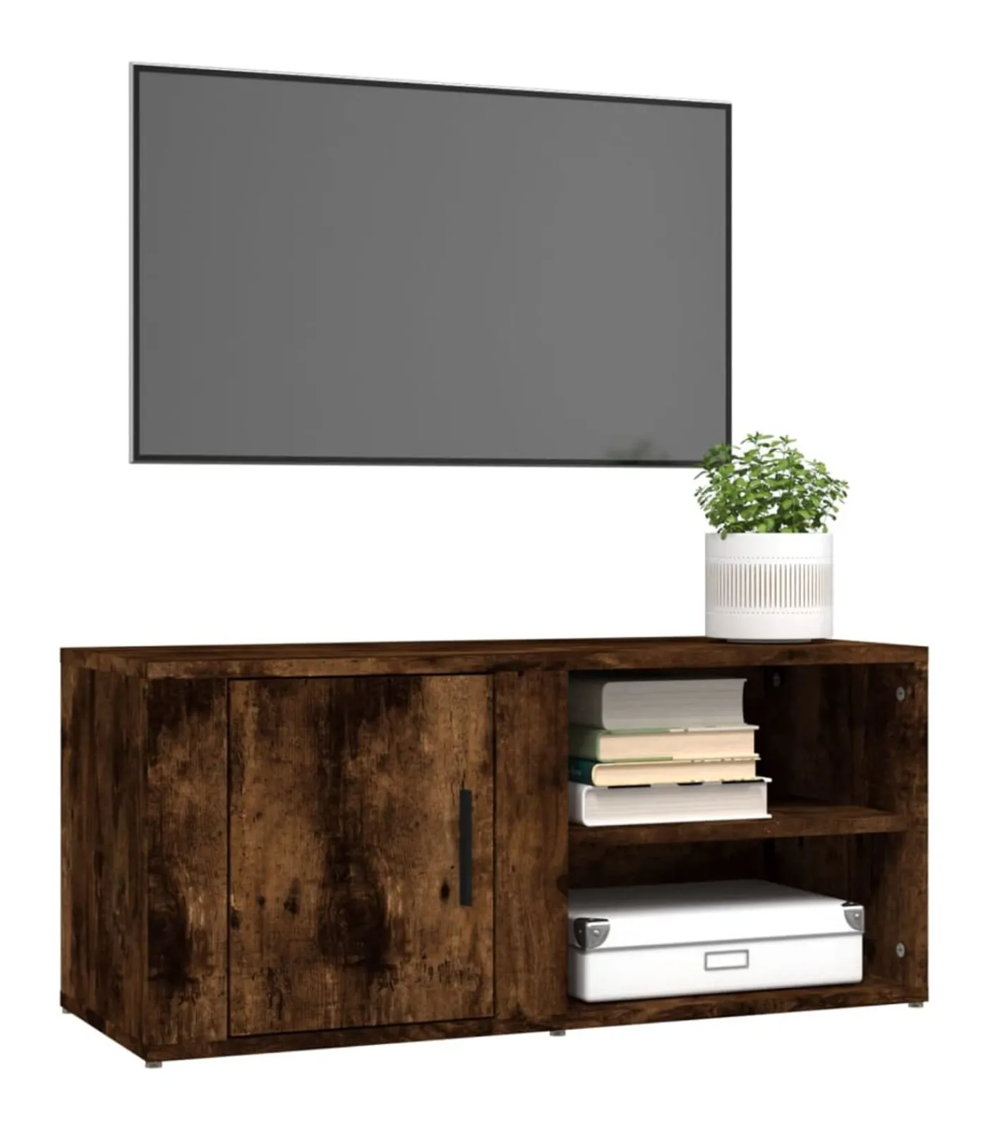 New Tv-meubels 2 st 80x31,5x36 cm bewerkt hout gerookt eikenkleurig Meubels