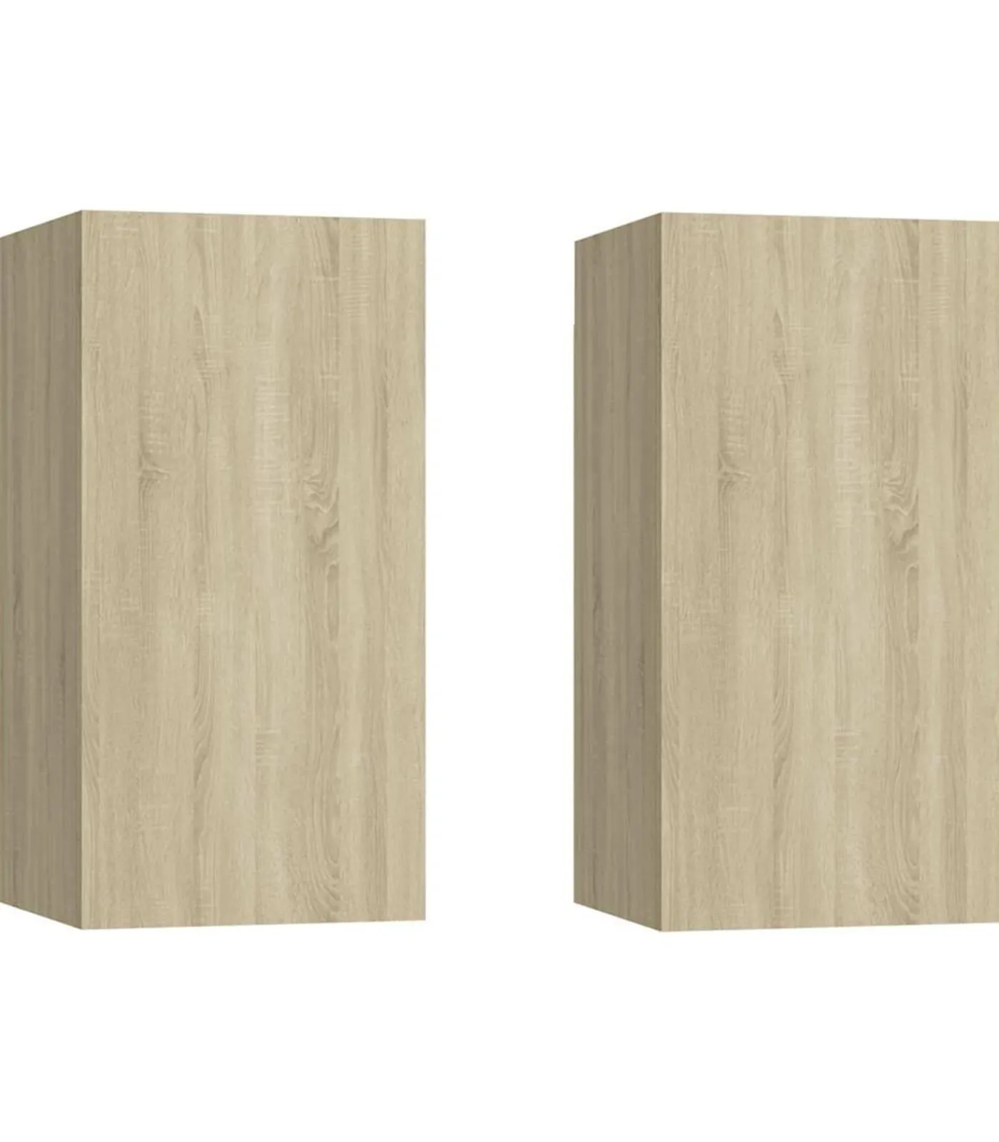 Tv-meubels 2 st 30,5x30x60 cm bewerkt hout sonoma eikenkleurig Meubels