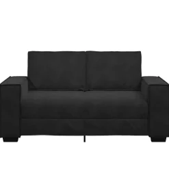 Discount Tweezitsbank 120 cm fluweel zwart Zetels