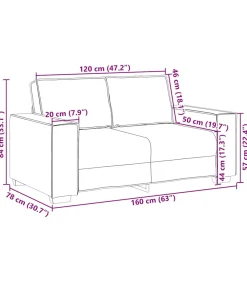 Discount Tweezitsbank 120 cm fluweel zwart Zetels