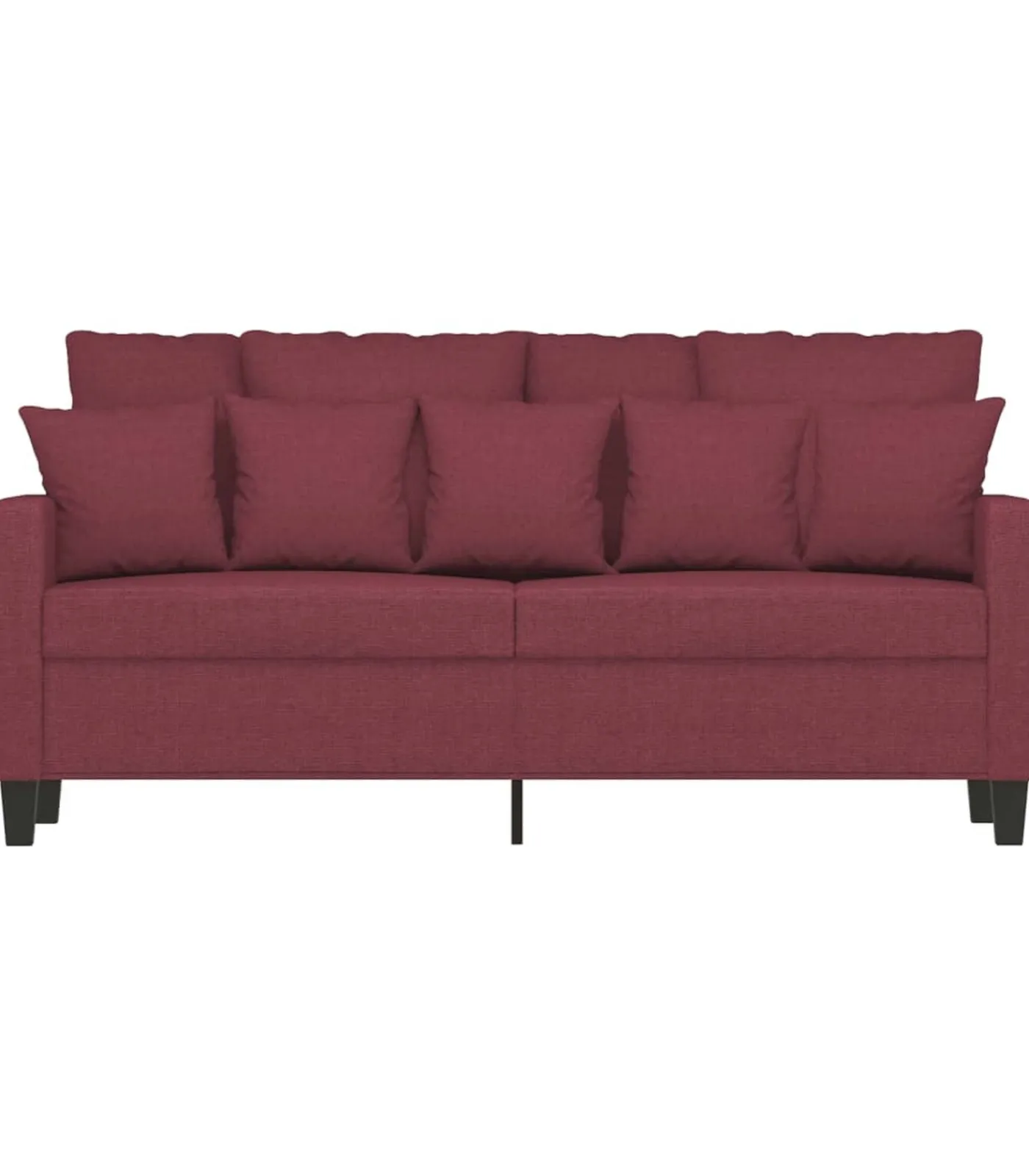 Hot Tweezitsbank 140 cm stof wijnrood Zetels