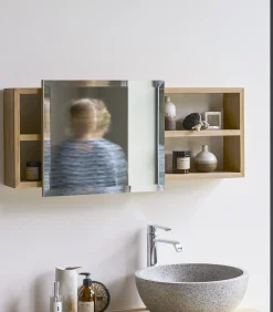Sale Typo - Toiletkastje van massief teakhout Spiegels