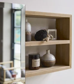 Sale Typo - Toiletkastje van massief teakhout Spiegels