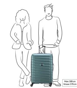 Clearance Uitbreidbare trolley koffer 4 dubbele wielen Shadow ... Trolleys