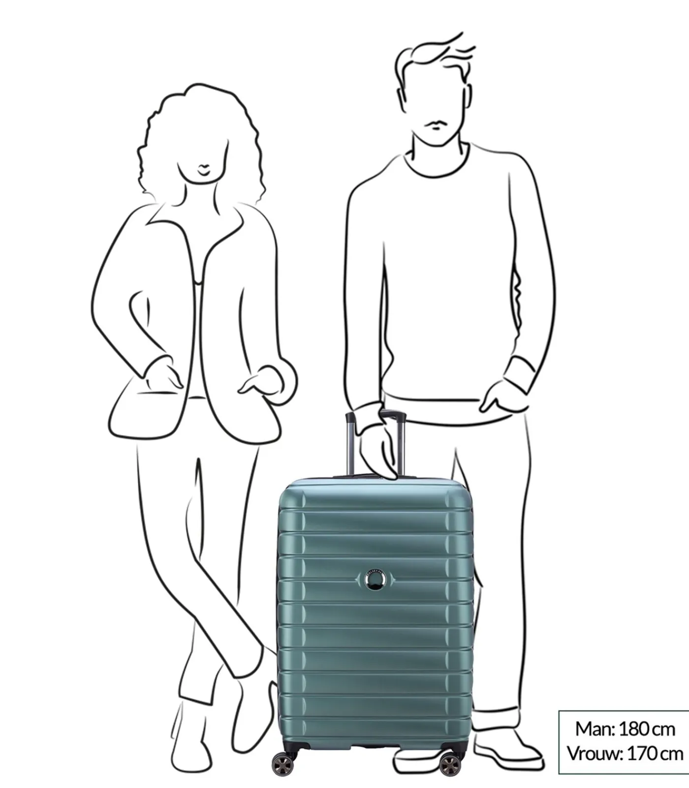 Clearance Uitbreidbare trolley koffer 4 dubbele wielen Shadow ... Trolleys