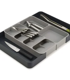 Sale Uitschuifbare Bestekbak - DrawerStore - Grijs Bestek