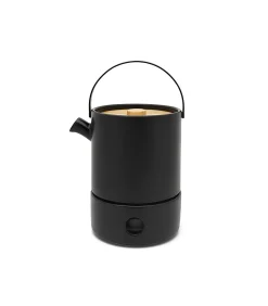 Sale UmeaTheeset met warmer 1,2l, zwart Koffie & Thee Maken