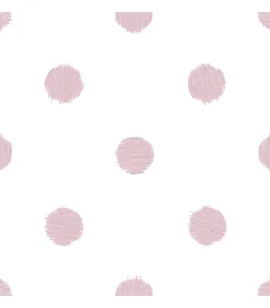 Clearance Urban Friends & Coffee Behang stippen wit en roze Decoratie