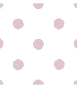 Clearance Urban Friends & Coffee Behang stippen wit en roze Decoratie