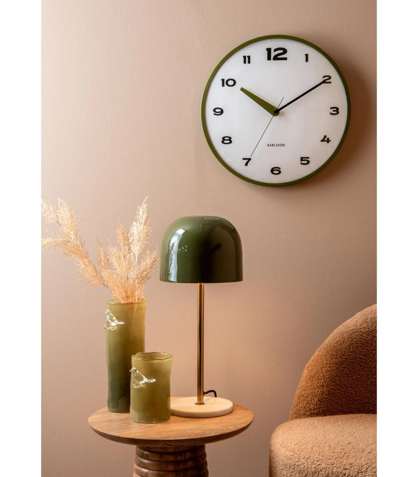 Discount Vaas Bird On Branch - Legergroen - 9.5x9.5x27cm Vazen