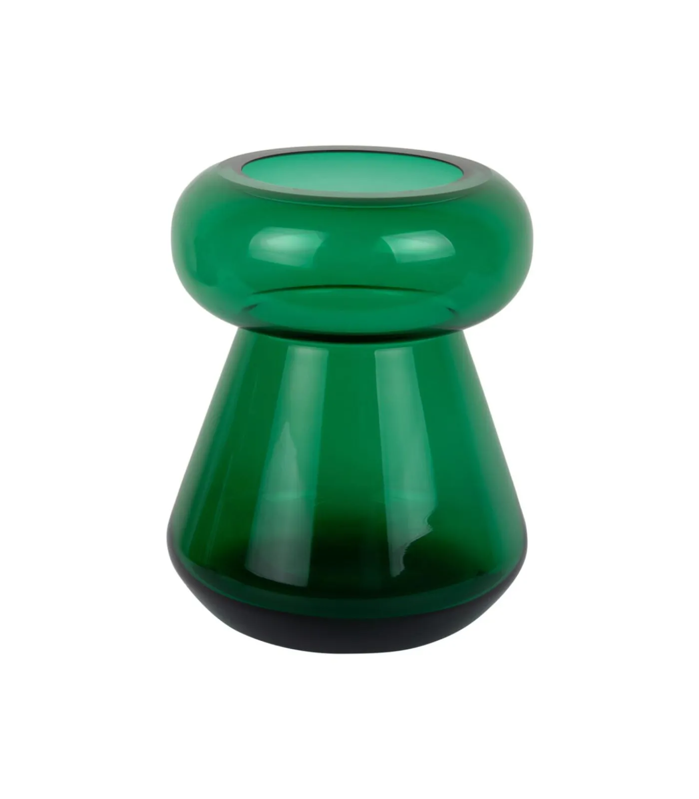 Outlet Vaas Excelente - Groen - 20.5x20.5x26cm Vazen