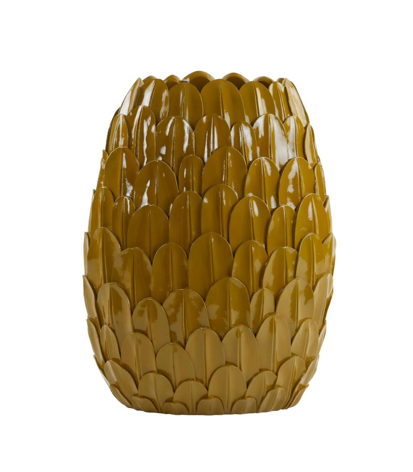 Vaas Feder - Geel - 28.5x19x40cm Vazen