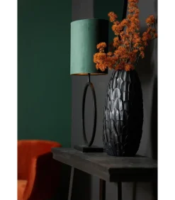 Vaas Feder - Zwart - 28.5x19x40cm Vazen