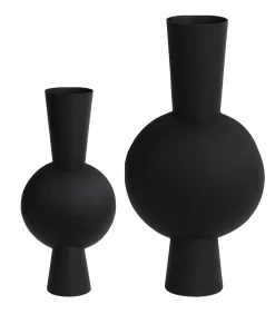 Best Vaas Kavandu - Zwart - Set 53+39,5cm Vazen