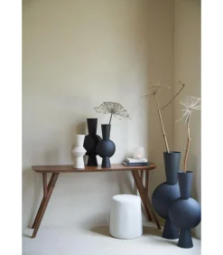 Vaas Kavandu - Zwart - 47x26x100cm Vazen