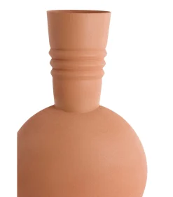 Discount Vaas Kavansi - Zalmroze - 21x21x60cm Vazen