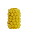 Outlet Vaas Lemon - Geel - 23.5x23.5x33cm Vazen