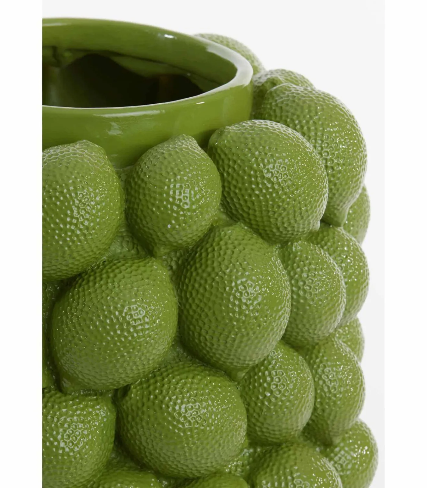 Online Vaas Lemon - Olijfgroen - Ø17.5cm Vazen