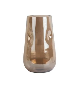 Discount Vaas Luster Organic - Bruin - Ø17cm Vazen