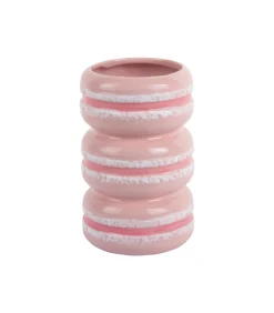 Sale Vaas Macaron - Zachtroze - 9.3x9.3x19.5cm Vazen