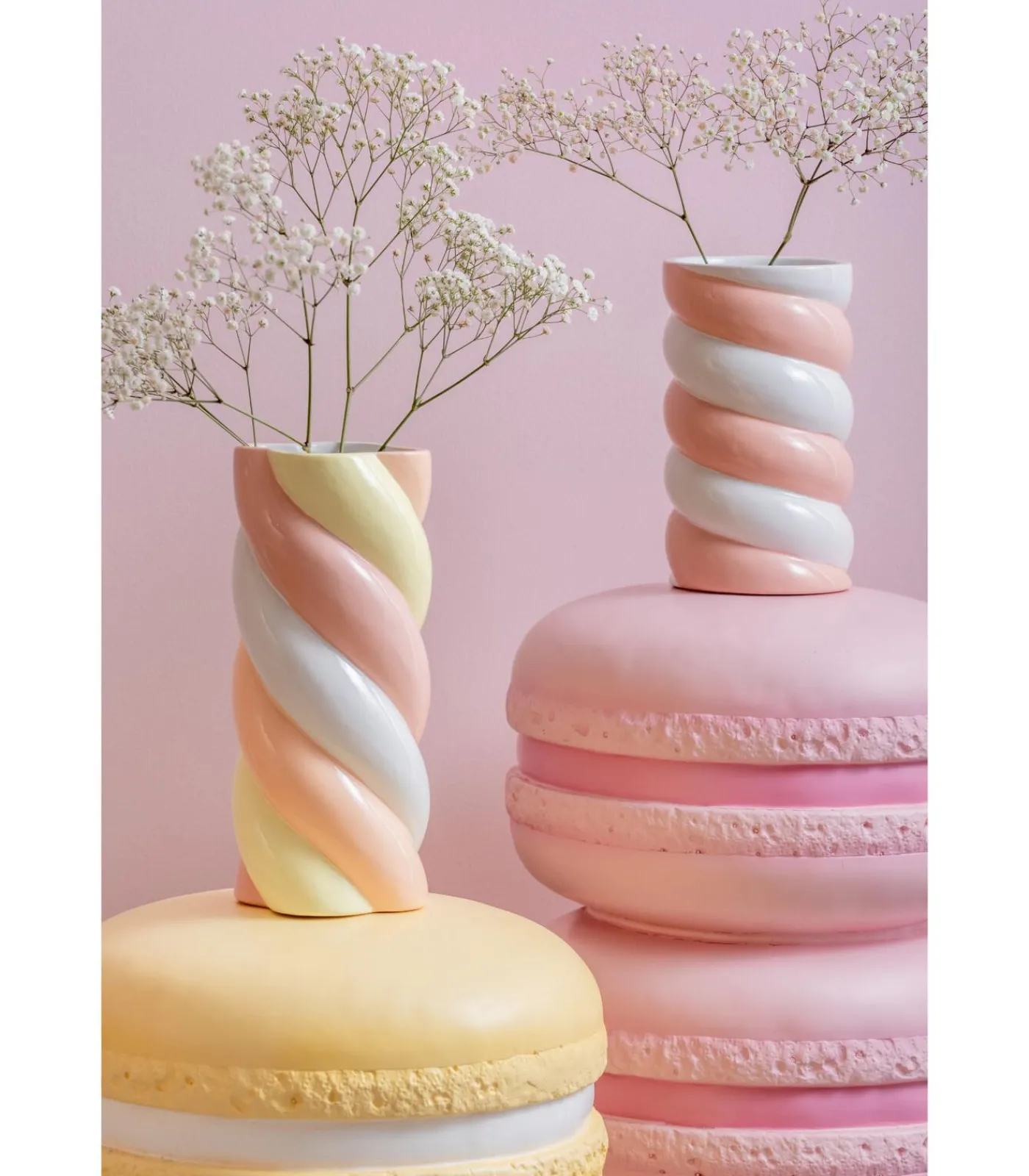 Sale Vaas Marshmallow - - 13.5x13.5x23cm Vazen